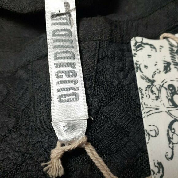 Monoreno Tunic Gray Embroidered Lightweight Cotton  Shirt‎ - Picture 8 of 10